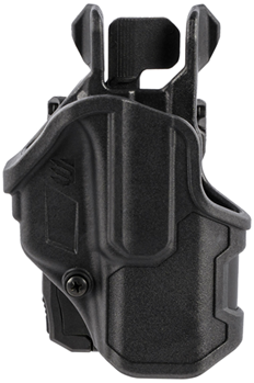 121938 Blackhawk 410776BKR T-Series L2C Black Matte Polymer OWB Fits Glock 43 Right Han