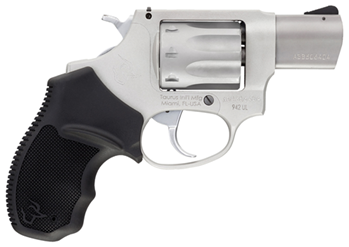 Taurus 2942029UL 942 Ultra-Lite 22 LR 8 Round 2" Matte Stainless Black Rubber Gr