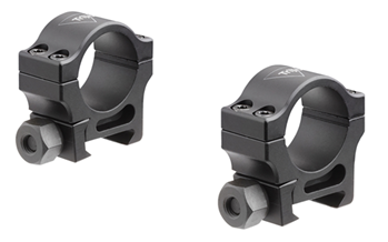 122223 Trijicon AC22005 Scope Ring Set  Picatinny Rail 1" Black Hardcoat Anodized Alumi