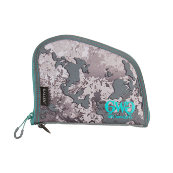 122403 Allen Girls With Guns 918 In The Shade Handgun Case with Shade Camo Finish, Lock