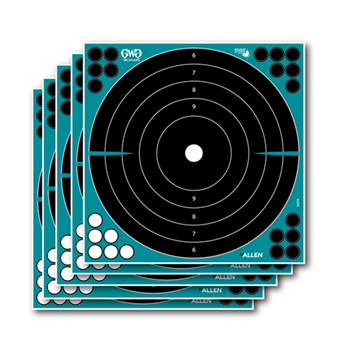 122477 Allen Girls With Guns 15279 Splash  Bullseye Paper Self-Adhesive 12" x 6" Black/