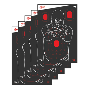 122502 Allen 15249 EZ Aim Splash Non-Adhesive Paper 12" x 18" Silhouette/Bad Guy Black/