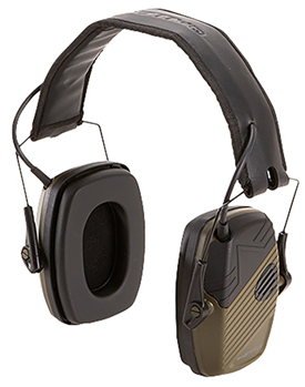 122549 Allen 2256 Shotwave Low Profile Polymer 23 dB Over the Head Brown Ear Cups w/Bla