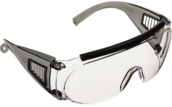 122555 Allen 2169 Shooting & Safety Fit-Over Glasses 100% UV Rated Clear Lens with Gray