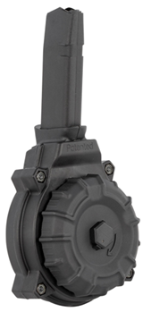 Promag 122836 ProMag DRMA20 Glock Compatible  9mm Luger fits G48, 43x 50rd Black Polymer Drum