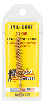 Pro-shot Produc 122999 Pro-Shot 35R Bore Brush  9mm/35 Cal Rifle Firearm 8-32" Thread Brass Bronze Bris
