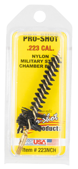 Pro-shot Produc 123000 Pro-Shot 223NCH Chamber Brush Military 223 Rem,5.56x45mm NATO Brass Core Nylon B