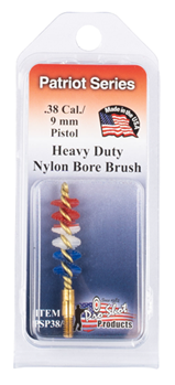 Pro-shot Produc 123004 Pro-Shot PSP389 Patriot Series Bore Brush 9mm/38 Cal Pistol Firearm 8-32" Thread