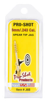 Pro-shot Produc 123010 Pro-Shot J6B Cleaning Jag  6mm Rifle Firearm 8-32" Thread Brass Spear Tip