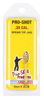 Pro-shot Produc 123011 Pro-Shot J25B Spear Tip Benchrest Cleaning Jag .25 Cal Rifle/Pistol 8-32 Brass