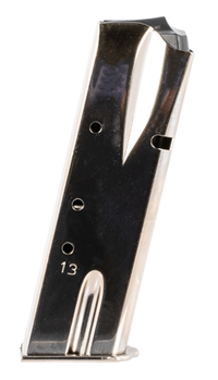 Mecgar 123071 Mec-Gar MGBRHP13N OEM  Nickel Detachable 13rd 9mm Luger for Browning Hi-Power, S
