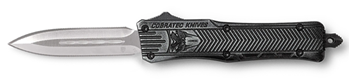 Cobra Enterpris 123133 CobraTec Knives SSWCTK1SDAGNS CTK-1  Small 2.75" OTF Dagger Plain D2 Steel Blade