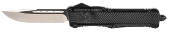 Cobra Enterpris 123137 CobraTec Knives LBCTK1LDNS CTK-1  Large 3.75" OTF Drop Point Plain D2 Steel Blad