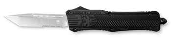 Cobra Enterpris 123140 CobraTec Knives LBCTK1LTS CTK-1  Large 3.75" OTF Tanto Part Serrated D2 Steel Bl