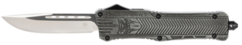 Cobra Enterpris 123147 CobraTec Knives LSWCTK1LDNS CTK-1  Large 3.75" OTF Drop Point Plain D2 Steel Bla