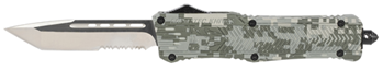 Cobra Enterpris 123161 CobraTec Knives LADCCTK1LTS CTK-1  Large 3.75" OTF Tanto Part Serrated D2 Steel