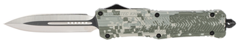 Cobra Enterpris 123162 CobraTec Knives LADCCTK1DAGNS CTK-1  Large 3.75" OTF Dagger Plain D2 Steel Blade
