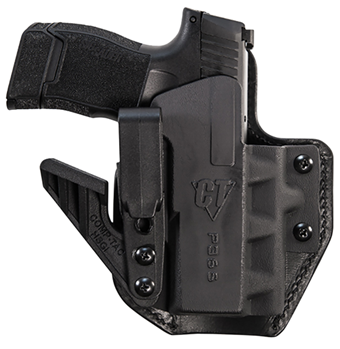 Comp-tac Victor 123501 Comp-Tac C852SS191RBKN eV2 Max  Black Kydex Holster w/Leather Backing IWB Sig P3