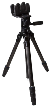 Kopfjager/sellm 123557 KOPF Jager KJ85002K K800  Tripod made of Carbon Fiber with Black Finish, Pivotin
