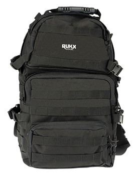 123591 Rukx Gear ATICT3DB Tactical 3 Day Water Resistant Black 600D Polyester with Moll
