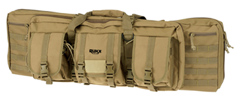 Rukx Gear 123594 RUKX GEAR  Tactical Double Gun Tan 600D Polyester 37"