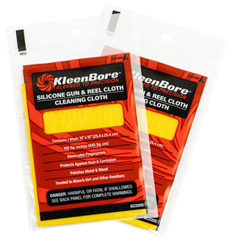 Kleen-bore 123735 Kleen-Bore GC220P Gun & Reel Cleaning Cloth Silicone 10 Pack