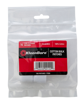 Kleen-bore 123737 Kleen-Bore P200 Super Shooter Cleaning Patches Cotton 100 Pack 7/8" Square Small