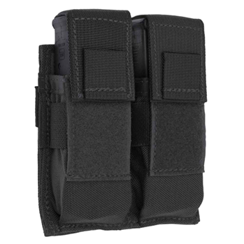 Tacshield (mili 123915 TACSHIELD (MILITARY PROD) T3602BK Universal Double Pistol Mag Pouch Black 1000D