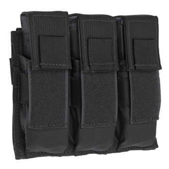 Tacshield (mili 123916 TACSHIELD (MILITARY PROD) T3603BK Universal Triple Pistol Mag Pouch Black 1000D