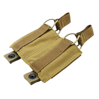 Tacshield (mili 123926 TACSHIELD (MILITARY PROD) T3607CY Speed Load Double Pistol Mag Pouch Coyote 1000