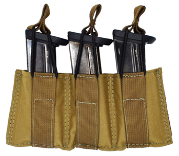 Tacshield (mili 123927 TACSHIELD (MILITARY PROD) T3608CY Speed Load Triple Pistol Mag Pouch Coyote 1000