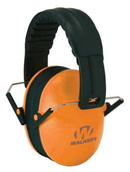 Gsm Outdoors 124092 Walkers GWP-FKDM-OR Passive Baby & Kids Folding Polymer 22 dB Over the Head Oran