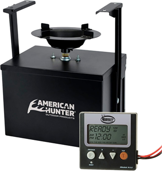 Gsm Outdoors 124113 American Hunter 20558 Spin Kit Feeder Kit 8 Programs 1-30 Seconds Duration Black