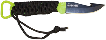 Gsm Outdoors 124139 HME HMEKN-SKFBG Skeleton  4.5" Fixed Gut Hook Plain Black Oxide Stainless Steel