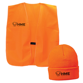Gsm Outdoors 124148 HME HMEVESTKCO Vest/Beanie  OSFA Orange Acrylic
