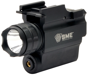 Gsm Outdoors 124162 SME SME-WLLP Tactical Weapon Light w/Laser For Handgun 250 Lumens Output White C