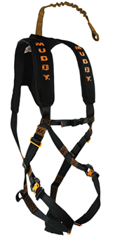 Gsm Outdoors 124212 Muddy MUD-MSH300 Diamondback  Harness Padded Nylon Black