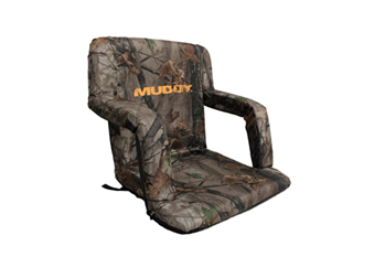 Gsm Outdoors 124228 Muddy MUD-GS1206 Deluxe Stadium Chair Bucket Chair Camo