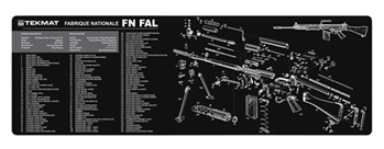 Tekmat 124480 TekMat TEKR36FNFAL FN-FAL Cleaning Mat Black/White Rubber 36" Long FN-FAL Parts