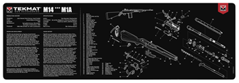 Tekmat 124482 TekMat TEKR36M14 M14 Cleaning Mat Black/White Rubber 36" Long Springfield M1A Pa