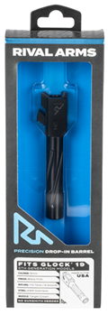 124510 Rival Arms RA20G203A Precision V1 Drop-In Barrel 9mm Luger 4.02" Black PVD Finis