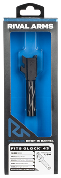 124516 Rival Arms RA20G301A Precision V1 Drop-In Barrel 9mm Luger 3.41" Black PVD Finis