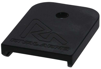 124549 Rival Arms RA70G001A Mag Baseplate  made of Aluminum with Anodized Black Finish