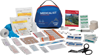124914 Adventure Medical Kits 01001003 Mountain Backpacker Medical Kit Treats Injuries/