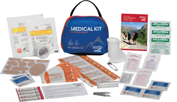 124915 Adventure Medical Kits 01001000 Mountain Day Tripper Lite Medical Kit Treats Inj
