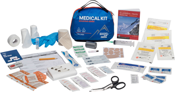 124916 Adventure Medical Kits 01001005 Mountain Explorer Medical Kit Treats Injuries/Il