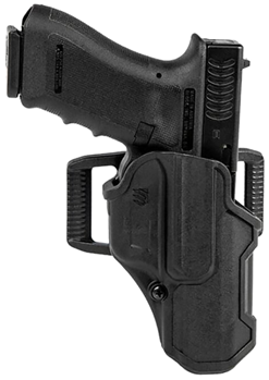 124999 Blackhawk 410768BKR T-Series L2C Black Matte Polymer OWB Glock 43,43x/Kahr PM 9,