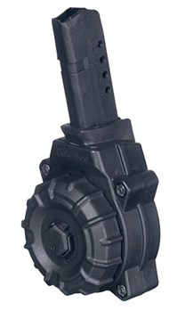 Promag 125121 ProMag DRMA34 OEM  Black Drum 30rd for 9mm Luger Glock 43
