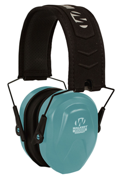 Gsm Outdoors 126323 Walker's GWPCRPASBL Razor Compact Passive Muff 24 dB Over the Head Blue Ear Cups