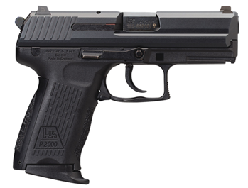 Heckler & Koch  HK 81000051 P2000 V3 SA/DA 40 S&W 3.66" 10+1 Black Black Interchangeable Backstr